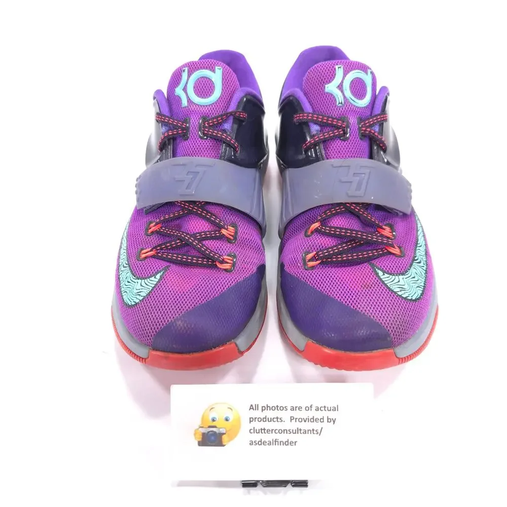 Nike KD VII 534 Athletic Lace Up Shoe Youth Boys Size 6.5 669942-500 Purple